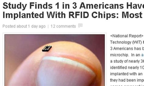 rfid chips in people in america|Study Finds 1 in 3 Americans Have Been Implanted with RFID .